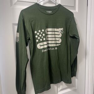 Honora Green Long Sleeve Tee